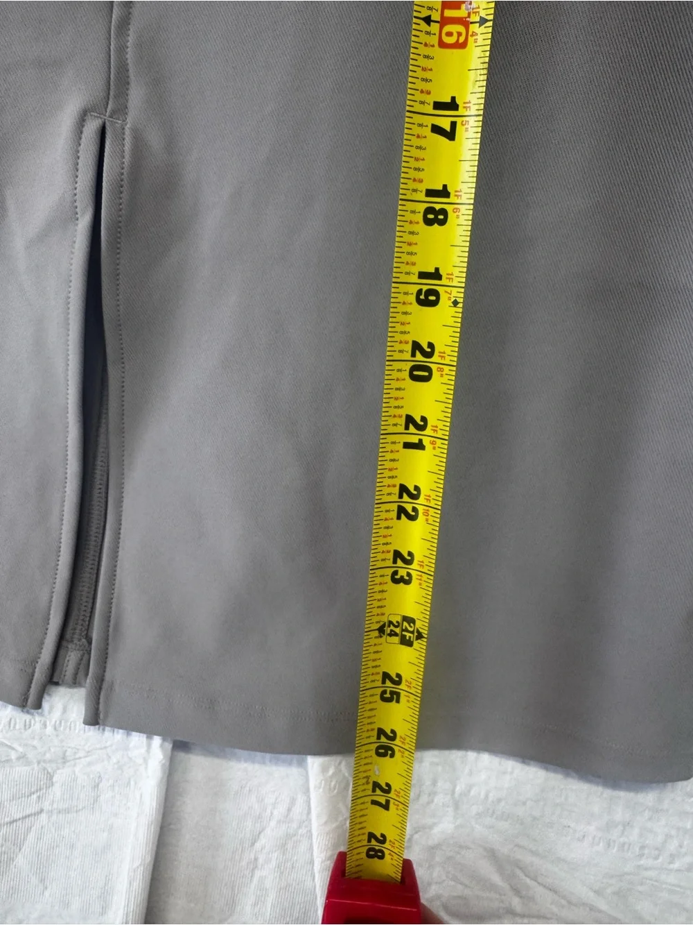 NWT Halara High Waisted Midi Pencil Skirt Gray Stretch Athleisure L - Picture 7 of 11